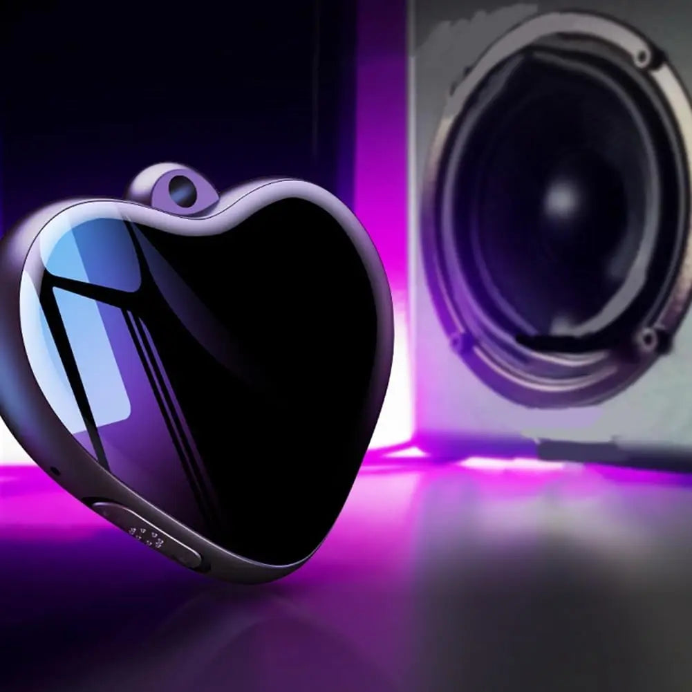 Heart Shape Voice Activated Recorder Timing Micro Recording