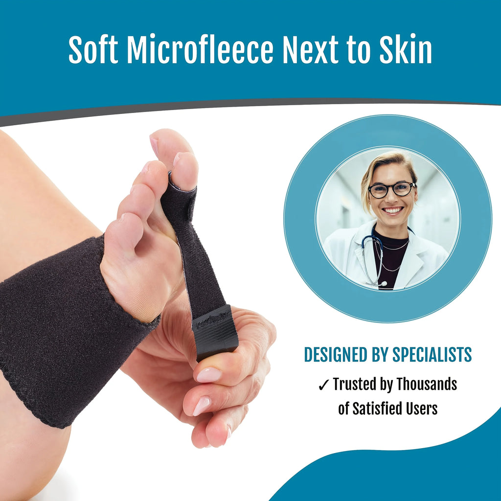 Toe Splints for Straightening, Toe Brace for Broken Toe straighteners for Hammer Toes Crooked Toes Bent Toes Foot care tools