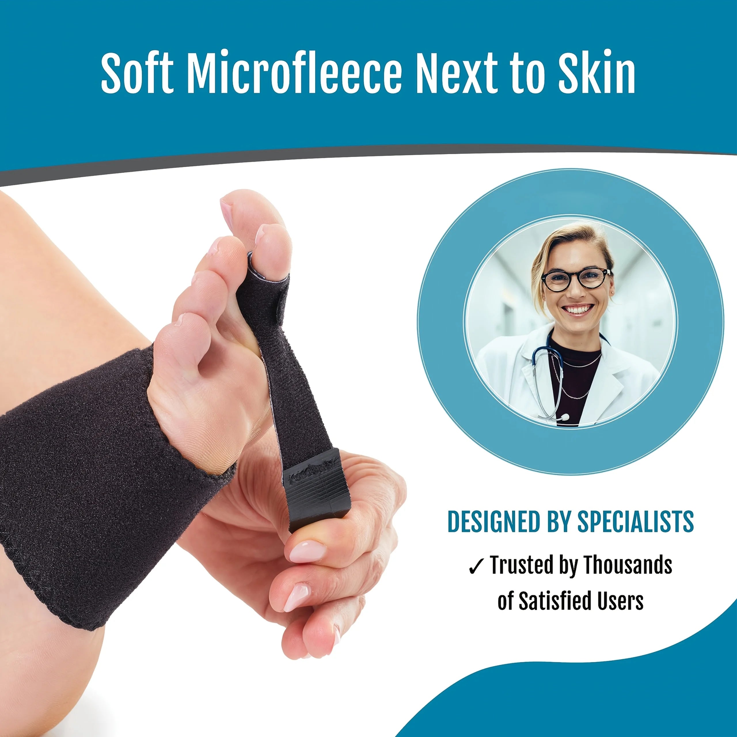 Toe Splints for Straightening, Toe Brace for Broken Toe straighteners for Hammer Toes Crooked Toes Bent Toes Foot care tools
