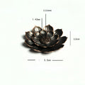 YXYMCF 1PC Alloy Incense Burner Stick Holder Plate Buddhism Zen Lotus Frog Snail Censer Bronze Nasturtium Home Decor 24 Styles