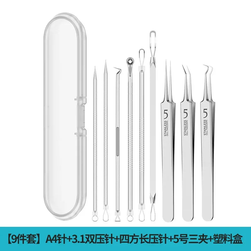 Acne Needle Blackhead Clip Remover Extraction Pore Black Head Clean Face Skin Care Cleansing Needle Blemish Removal Tool