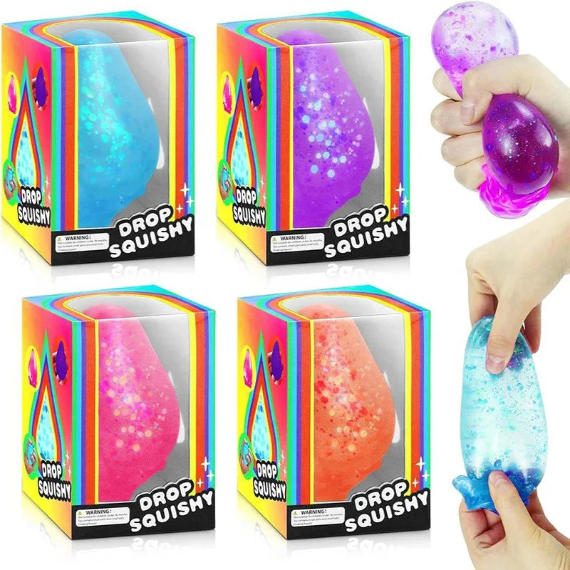 Ultra Big Water Droplet Pinching With Base Handmade Squeezing Silicone Pressure Relief Slow Decompression Rebound Kneading Gift
