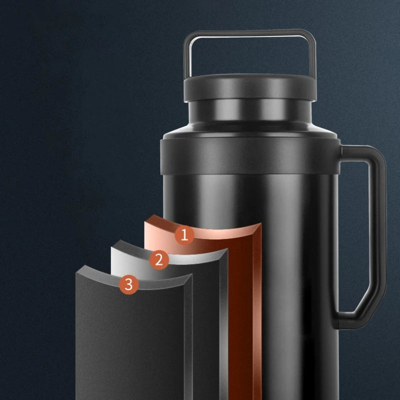 GIANXI Leakproof Thermos Outdoor Portable Thermos Bottle Large Capacity Keep Warm And Cold Tumbler Thermal Water Bottle