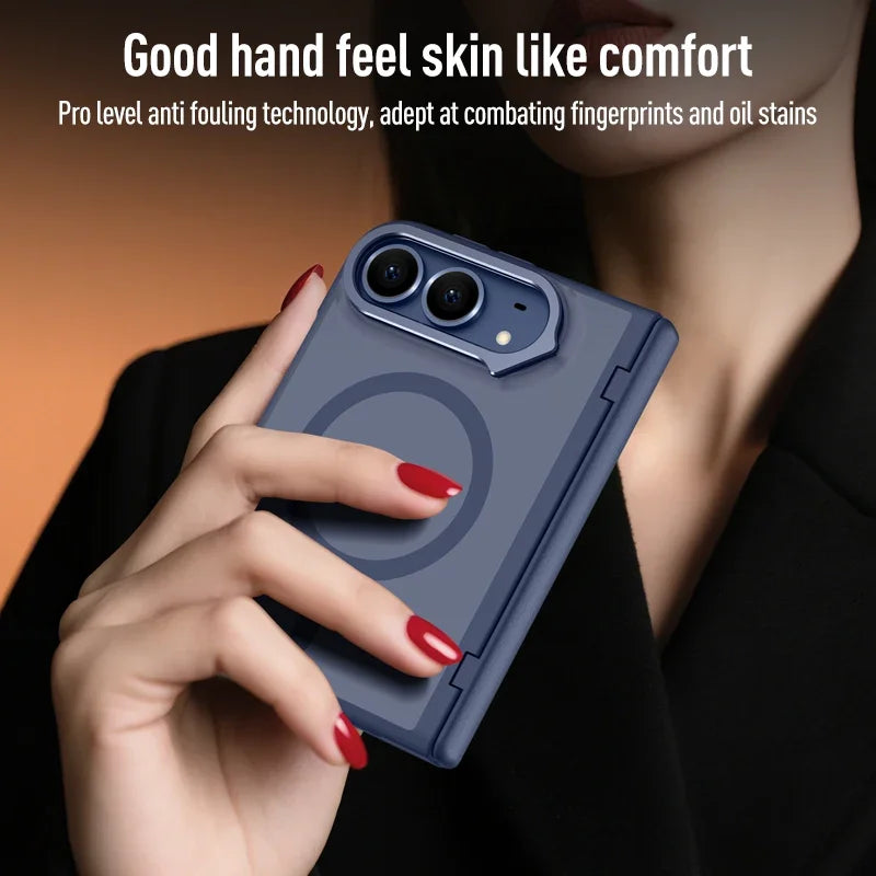 Wireless Charging Glass Film Case for Iphone DUO Best Protection Cell Phone Accessories Hinge Full Cover