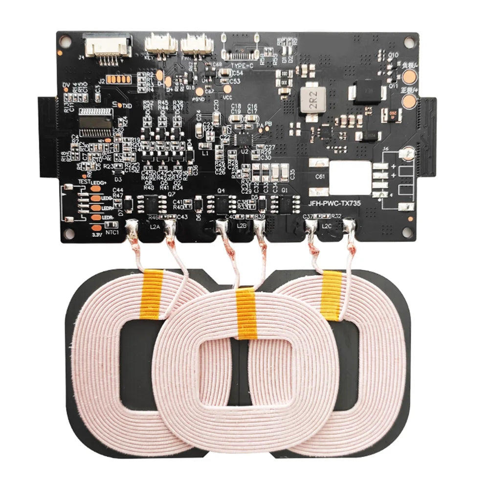 18W/20W High Power 5V 12V Fast Charging Wireless Charger Transmitter Module Type-c USB + Coil universal For Car Phone Battery