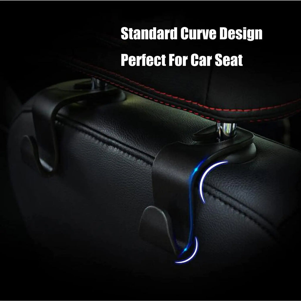 4Pack Hooks for Bags Car Clips Front Seat Headrest Organizer Holder Auto Fastener Hangers Car Storage Interior Accessories2025