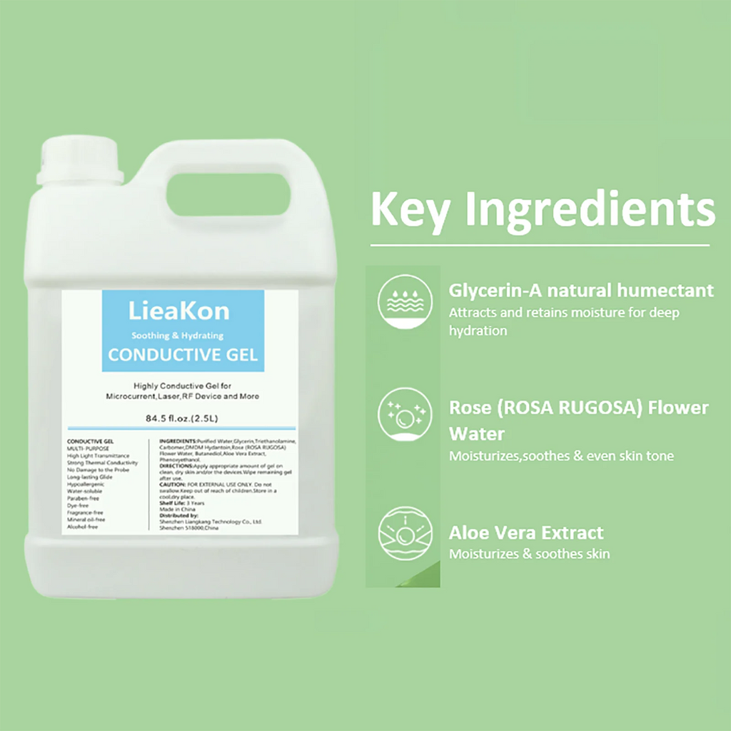 2.5L Gel Conductor Radiofrecuencia y Cavitacion Clear Contact Gel for Ultrasound Beauty Face and Body Skin Care