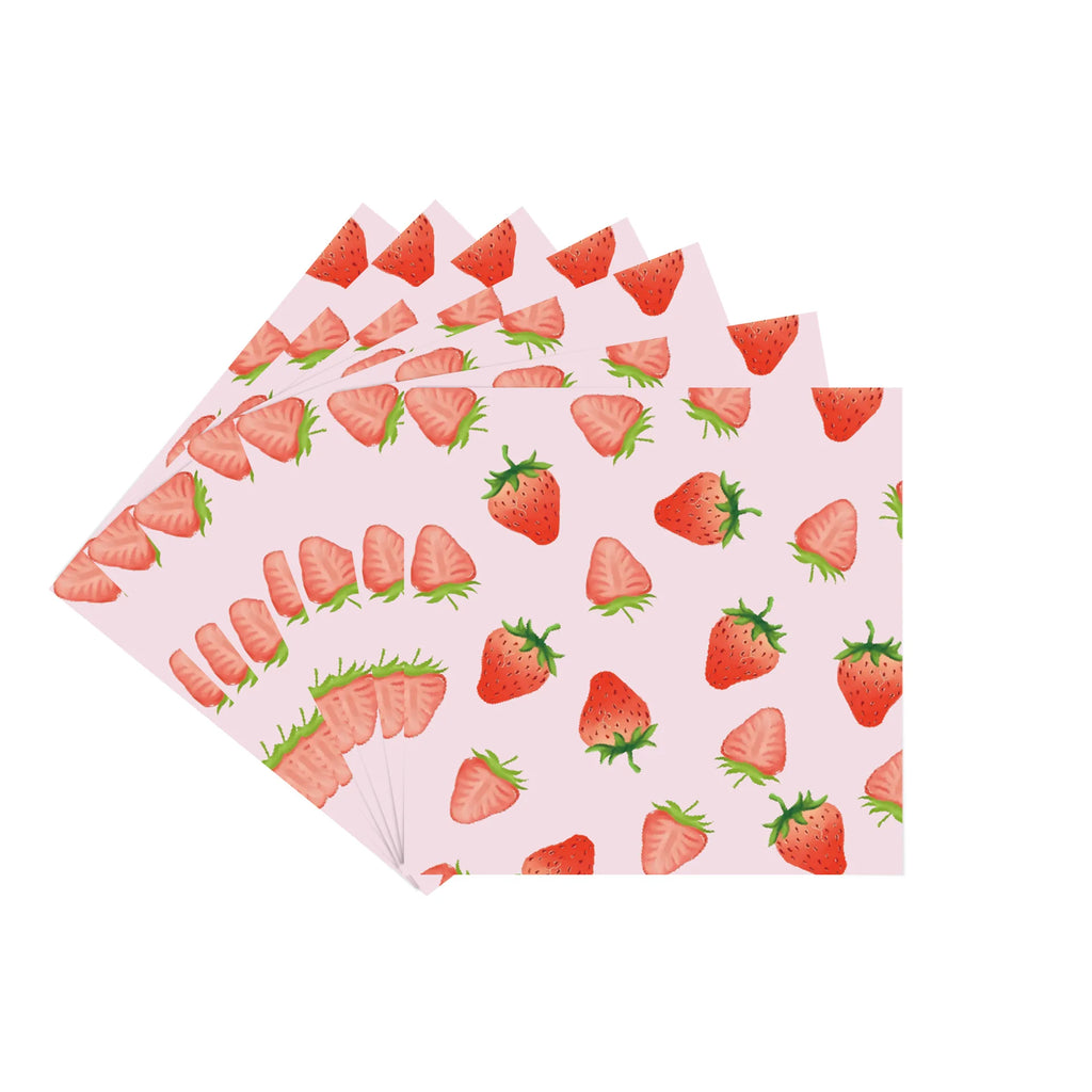 Strawberry Sets Birthday Decoration Party Disposable Paper Napkins Cups Plates Tablecloths Party Supplies