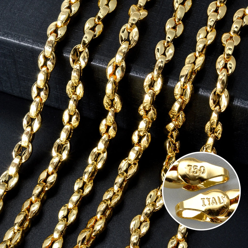 Hot Selling Ltalian 750 Men's and Women's Necklace 18k