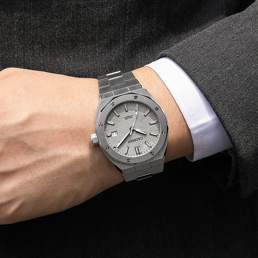CADISEN Automatic Mens Watches Fashion Top Brand Stainless Steel