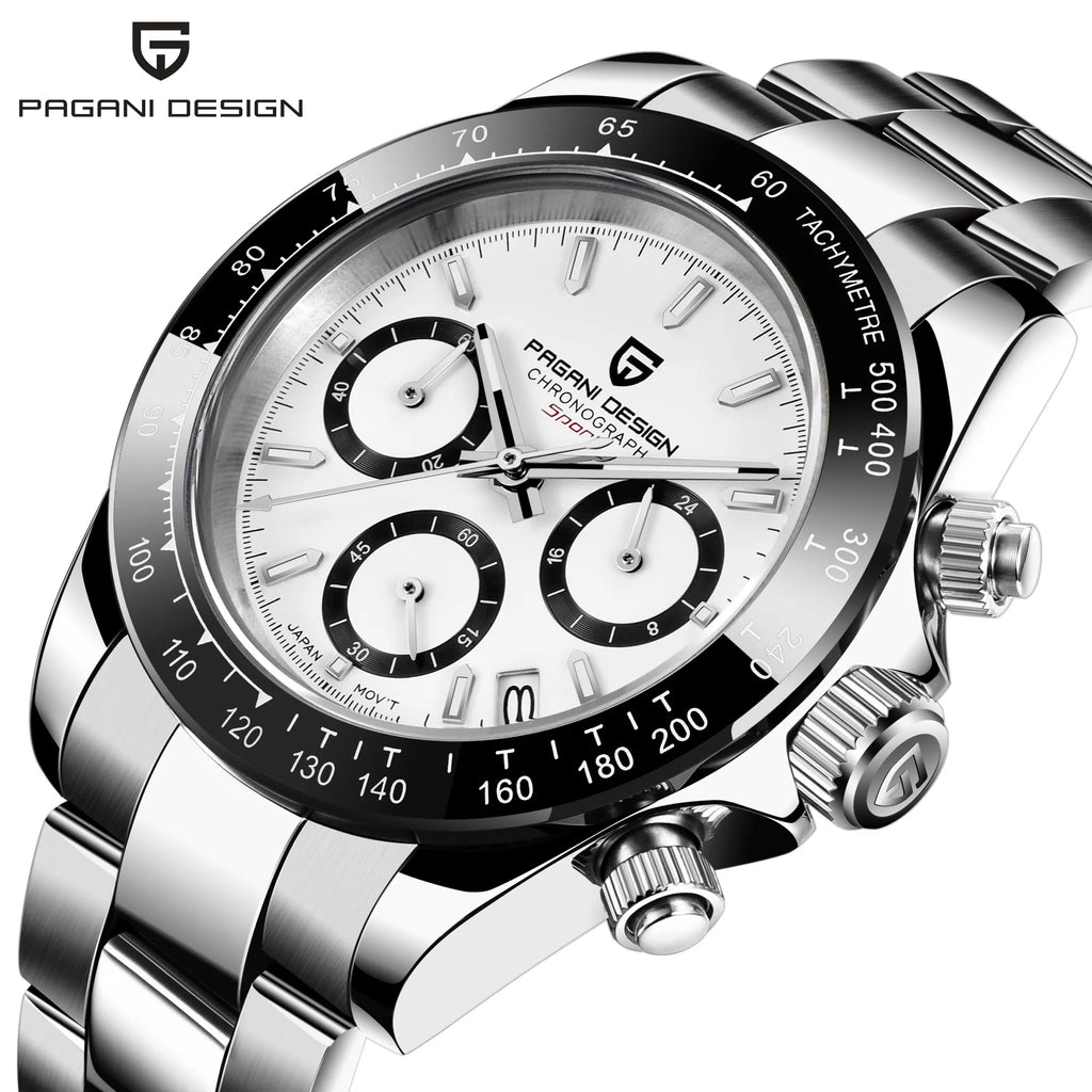 PAGANI DESIGN PD1644 Men's VK63 Quartz Chronograph Watch Sapphire
