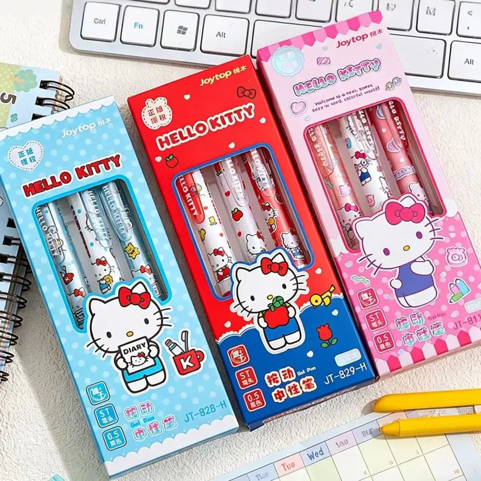 Set Sanrio Erasable Gel Pen Hello Kitty Kuromi Cinnamoroll