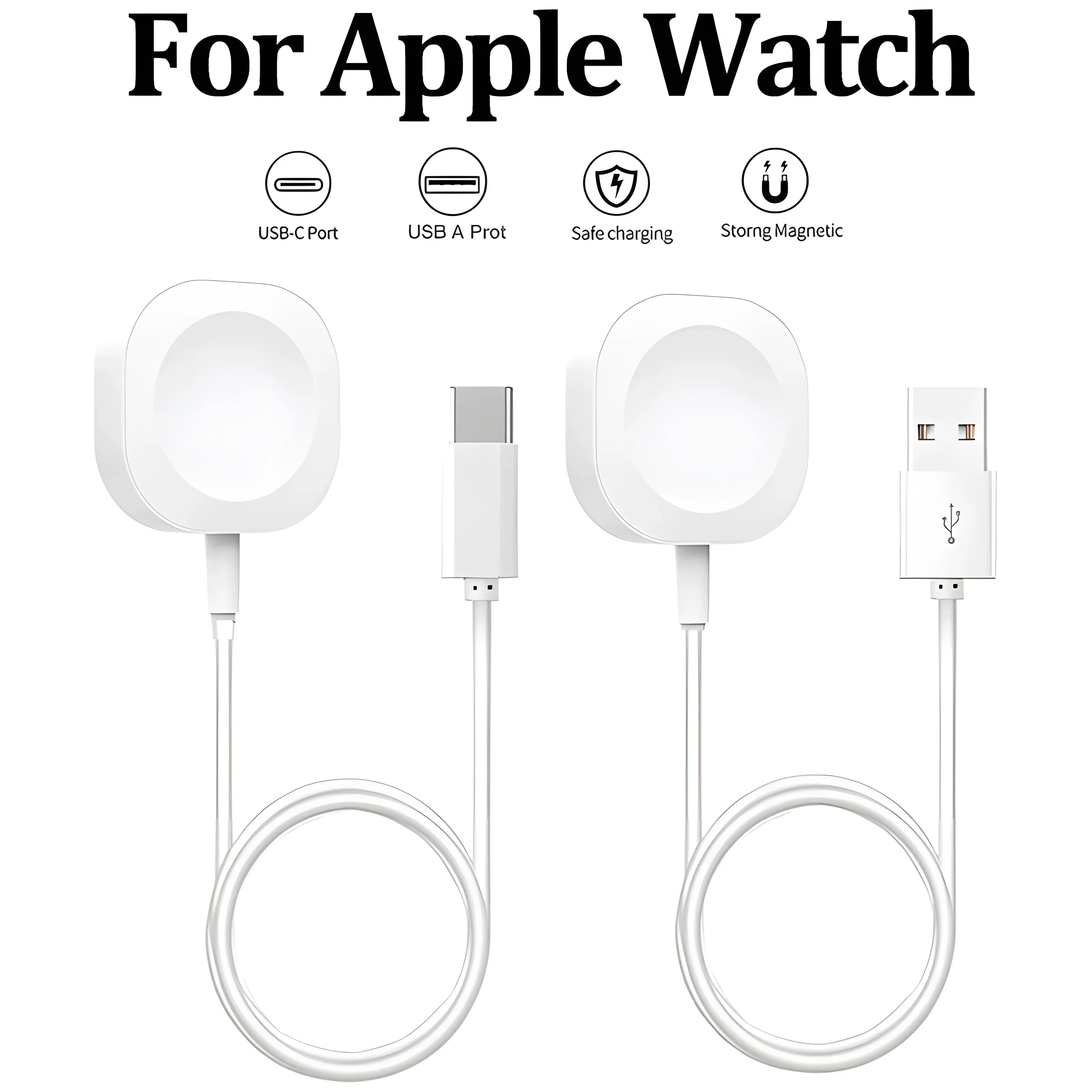Magnetic Wireless Charger For Apple Watch Series 9 8 7 Ultra 2 SE fast Charging Cable Accessories For iWatch 8 7 6 5 4 3 2 1