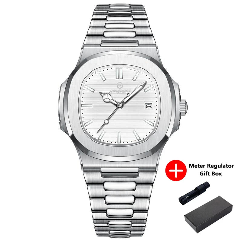 Luxury Military Man Watch Square Waterproof Luminous Date Week