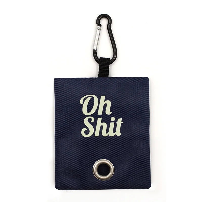 Fun Portable Pet Poop Storage Bag Metal Hanging Buckle Garbage Bag Poop Dispenser Pet Dog Poop Bag Pet Cat Cleaning Accessories