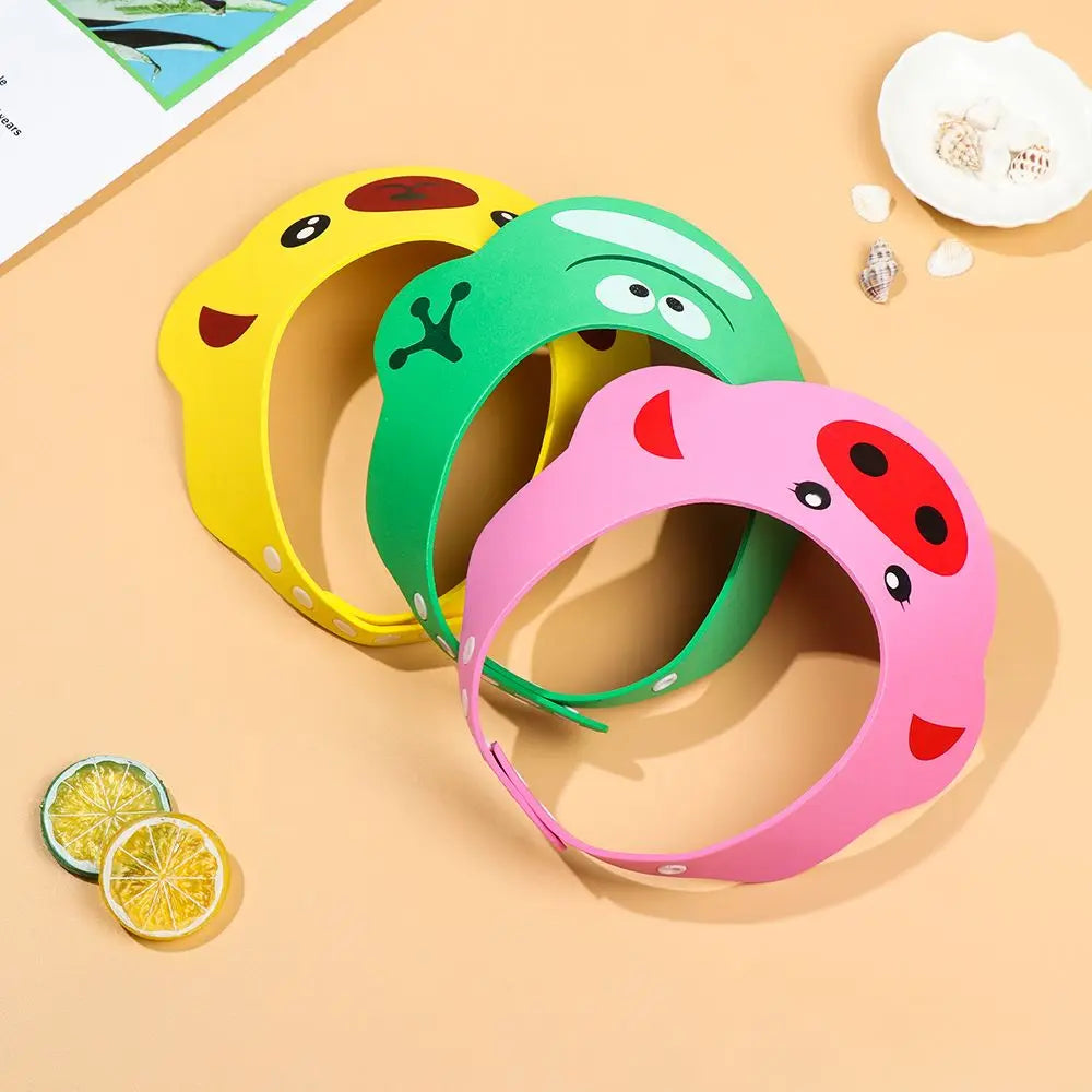Adjustable Cartoon Baby Shower Shampoo Cap