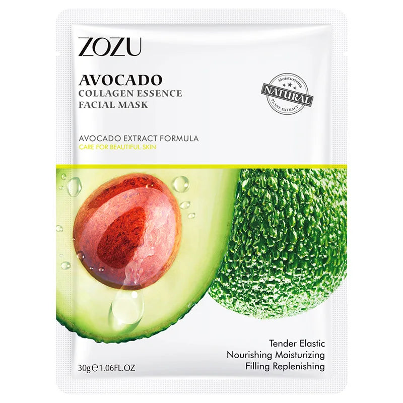 20Pcs Face Mask Sets Fresh Fruit Face Care Sheet Masks Hydrating Anti-aging Oil Control Acne Treatment Facial Mask Skin Care Set