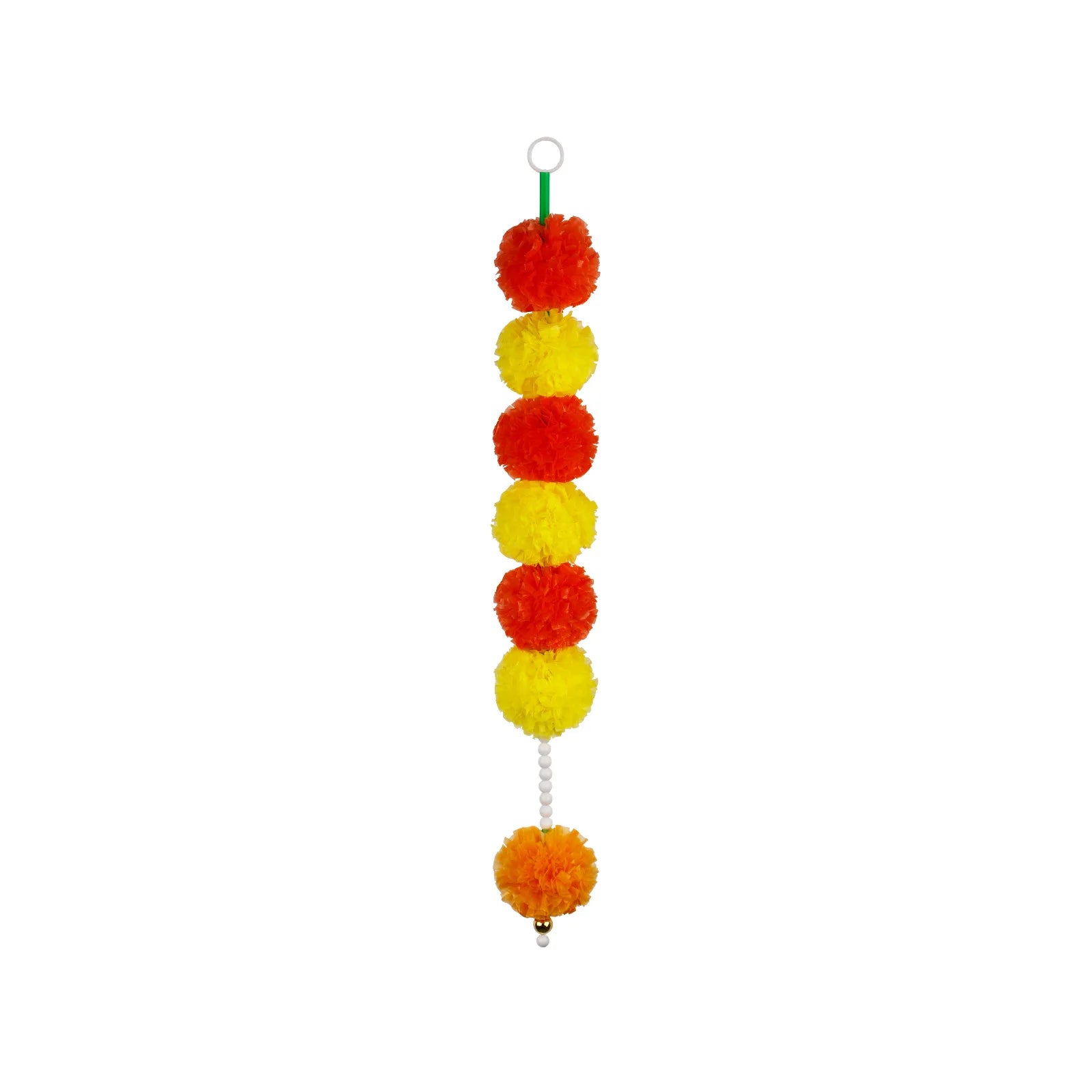 Marigold Flower Halloween Garland Mexican Day Of The Dead Party Decor Plastic Artificial Flowers Indian Diwali Festival Wreath