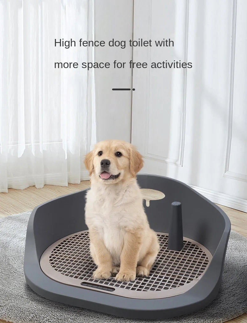 Dog Pee Tray Bedpan Indoor Simple Training Urinal Size Flat Grid With Column Pet Waste Toilet Pool For Dogs