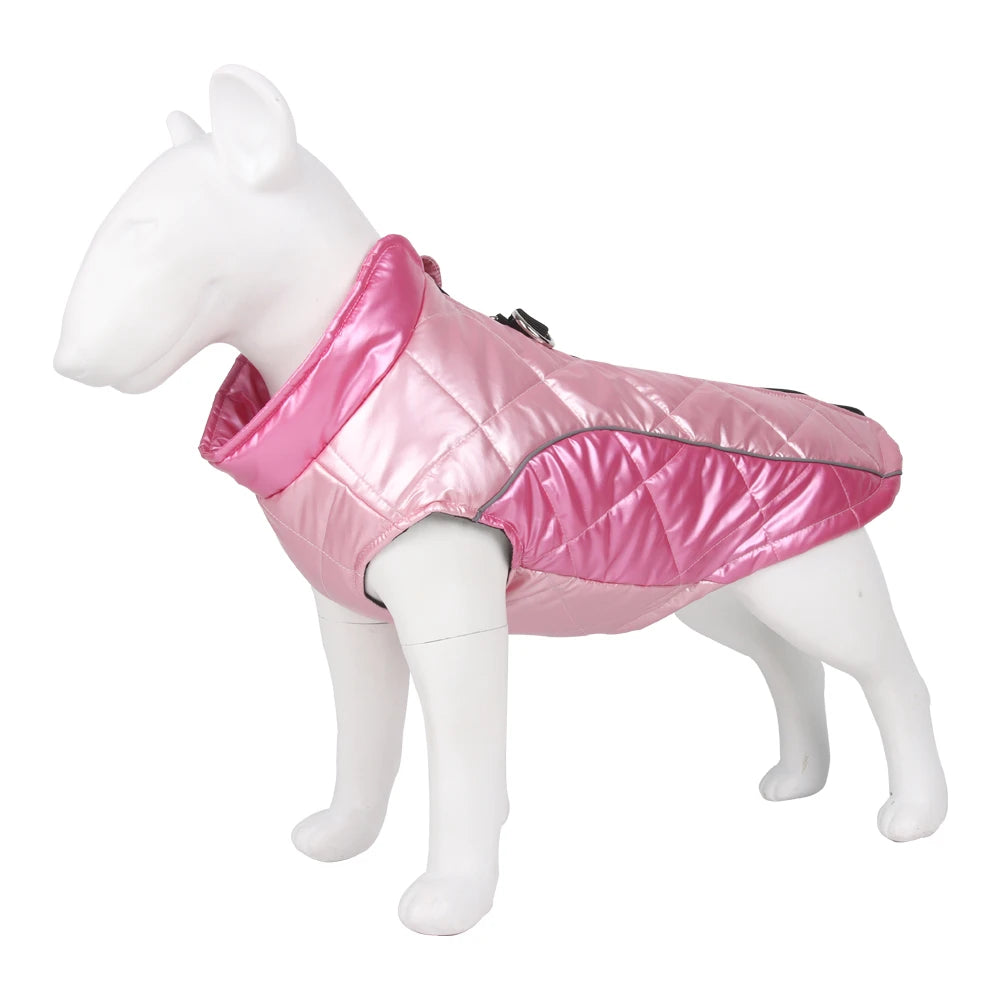 Pet Dog Clothes Waterproof Winter Warm Puppy Jacket Coat with D-ring Reflective Windproof Vest Outfits Chihuahua Pug Costume