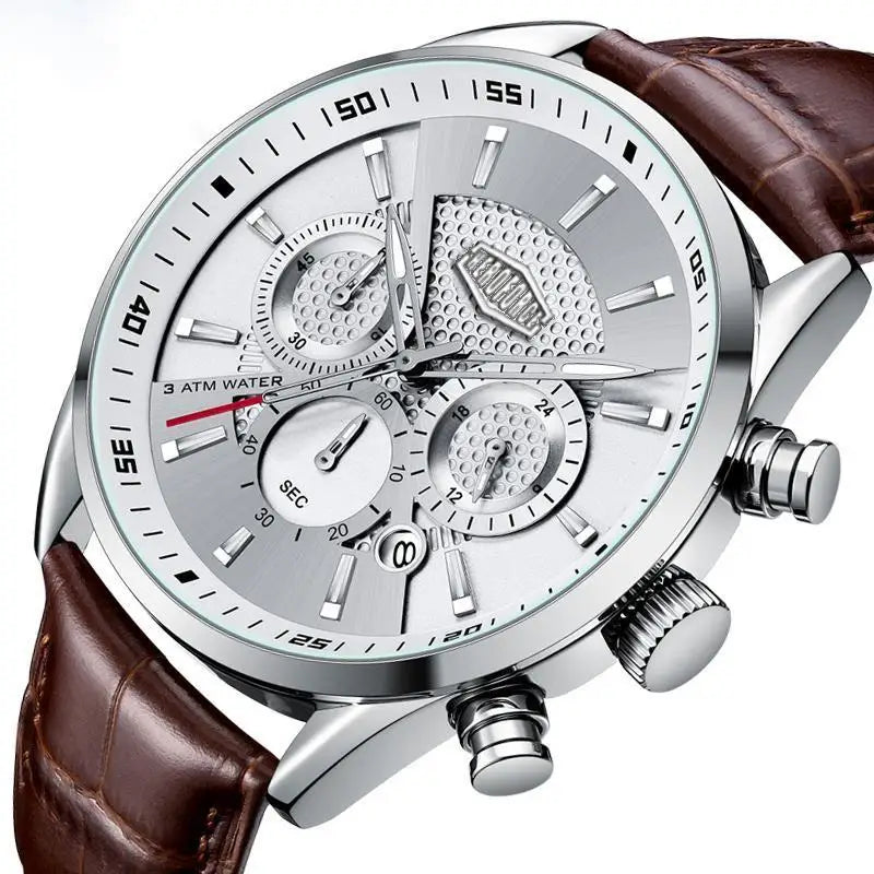 HEROFORCE Silver Chronograph Watch for Men