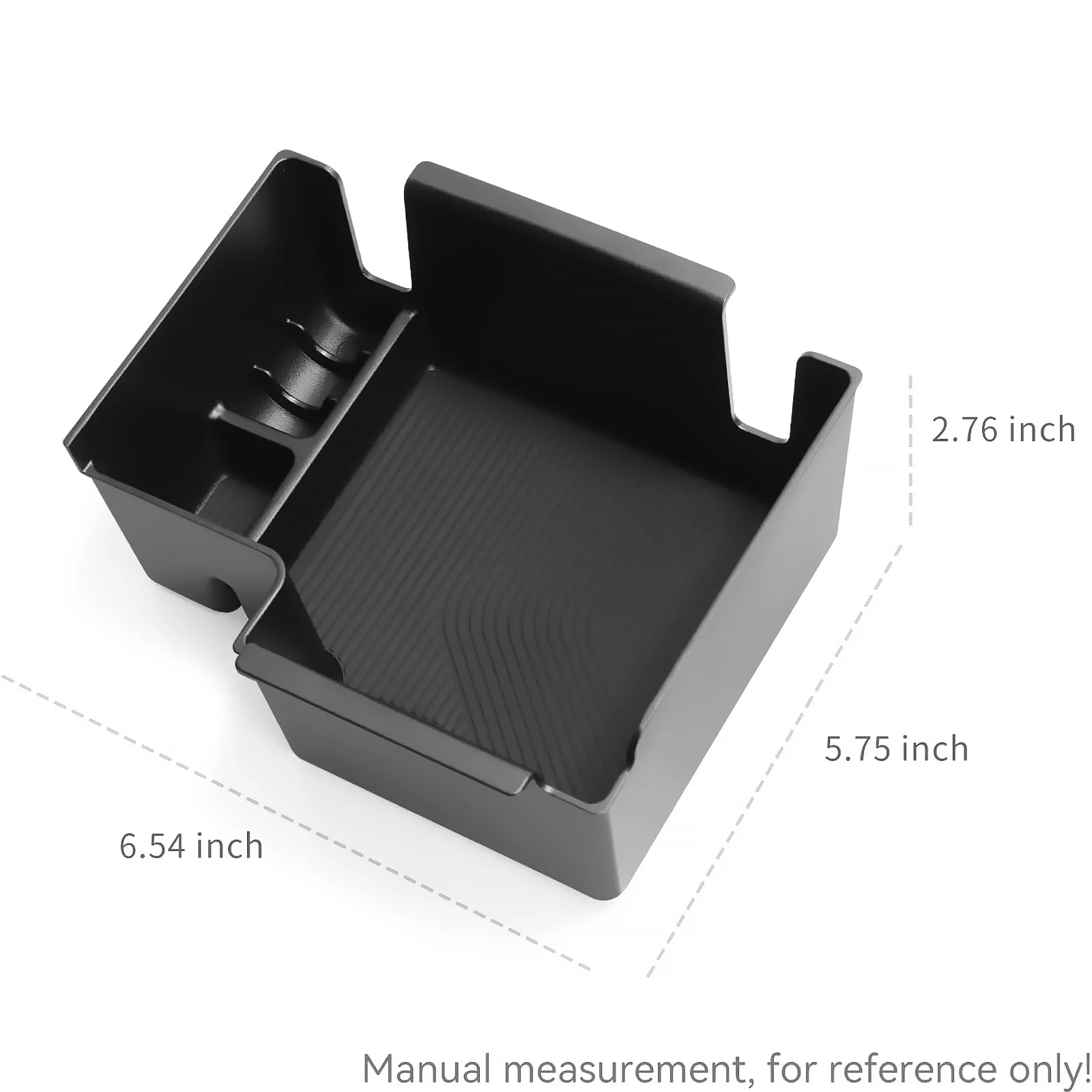 Car Armrest Storage Box Lower Center Console Organizer Cup Holder Storage Box Wireless Charger Panel Mat For KIA EV9 2024 2025
