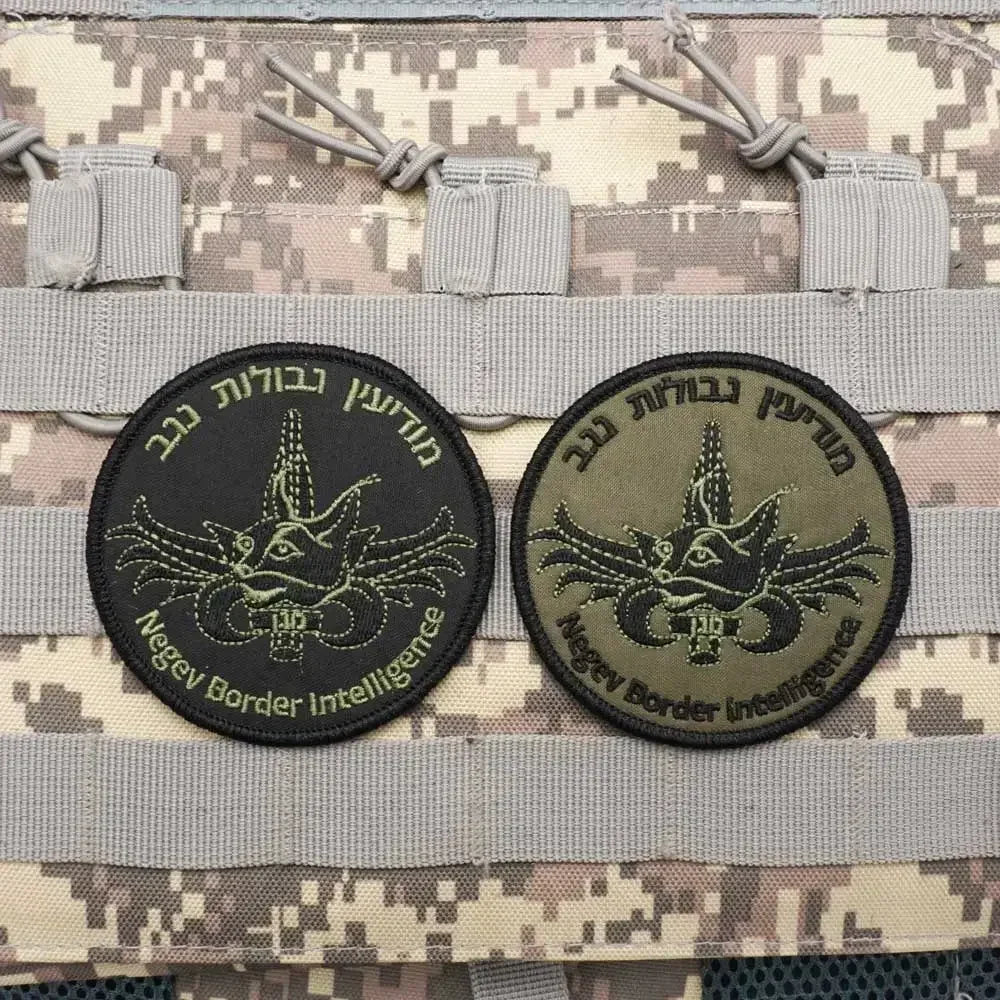 Israel Flag Embroidery Patch Hook and Loop Mlrs Army Morale Badge Israeli Language Outdoor Equipment Tactical Backpack Sticker
