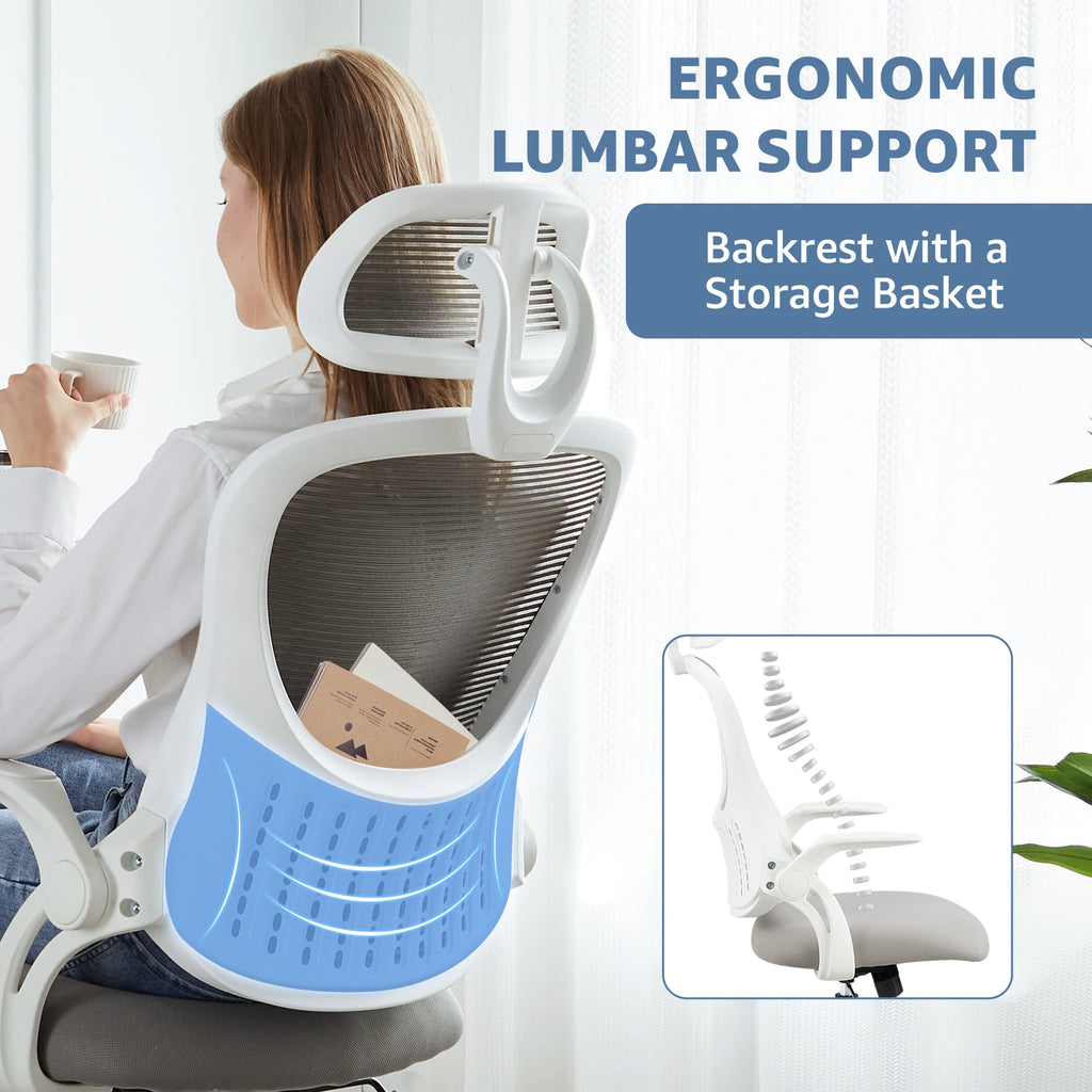 Mesh Ergonomic Office Chair With Lumbar Support