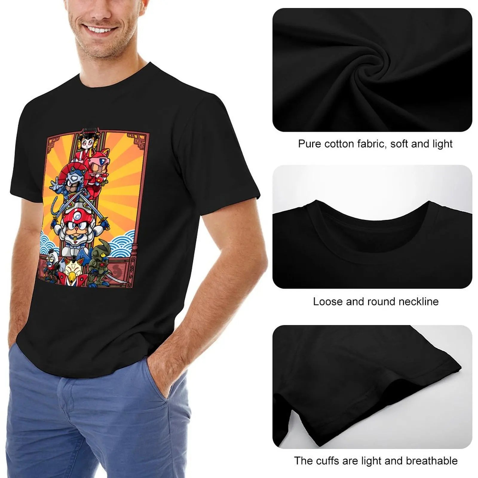 Vintage Movie - Vintage Animated Television T-Shirt Retro Style Print Casual Top