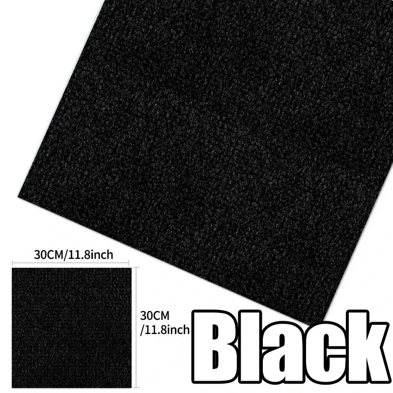 Self Adhesive Carpet Floor Tiles Sticker Square Rugs Peel and Stick Mat DIY Flooring for Kitchen Dining Room Bedroom Home Decor