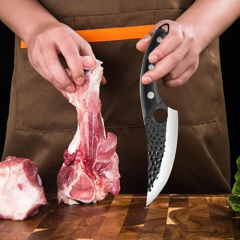 Kitchen Knife Handmade Forged Butcher Knife Boning Knives Meat Cleaver Vegetables Cutter Professional Household Chef Cook Knife