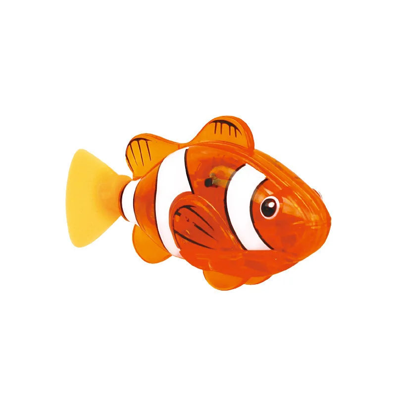 Baby Bath Light-Up Sensor Electric Small Fish Playing in Water Pet