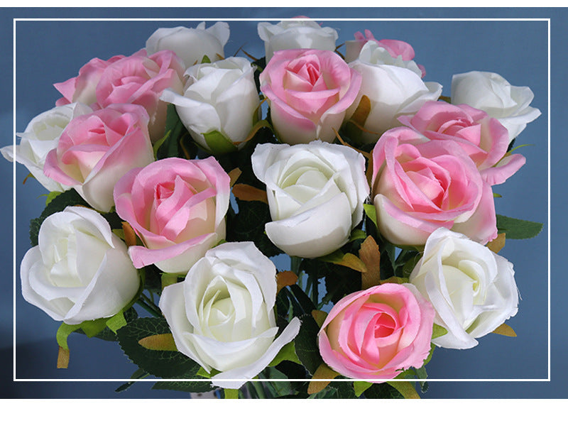 Simulated Single Rose Living Room Dining Table Decoration Artificial Flower Ornaments Wedding Decoration Home Decor