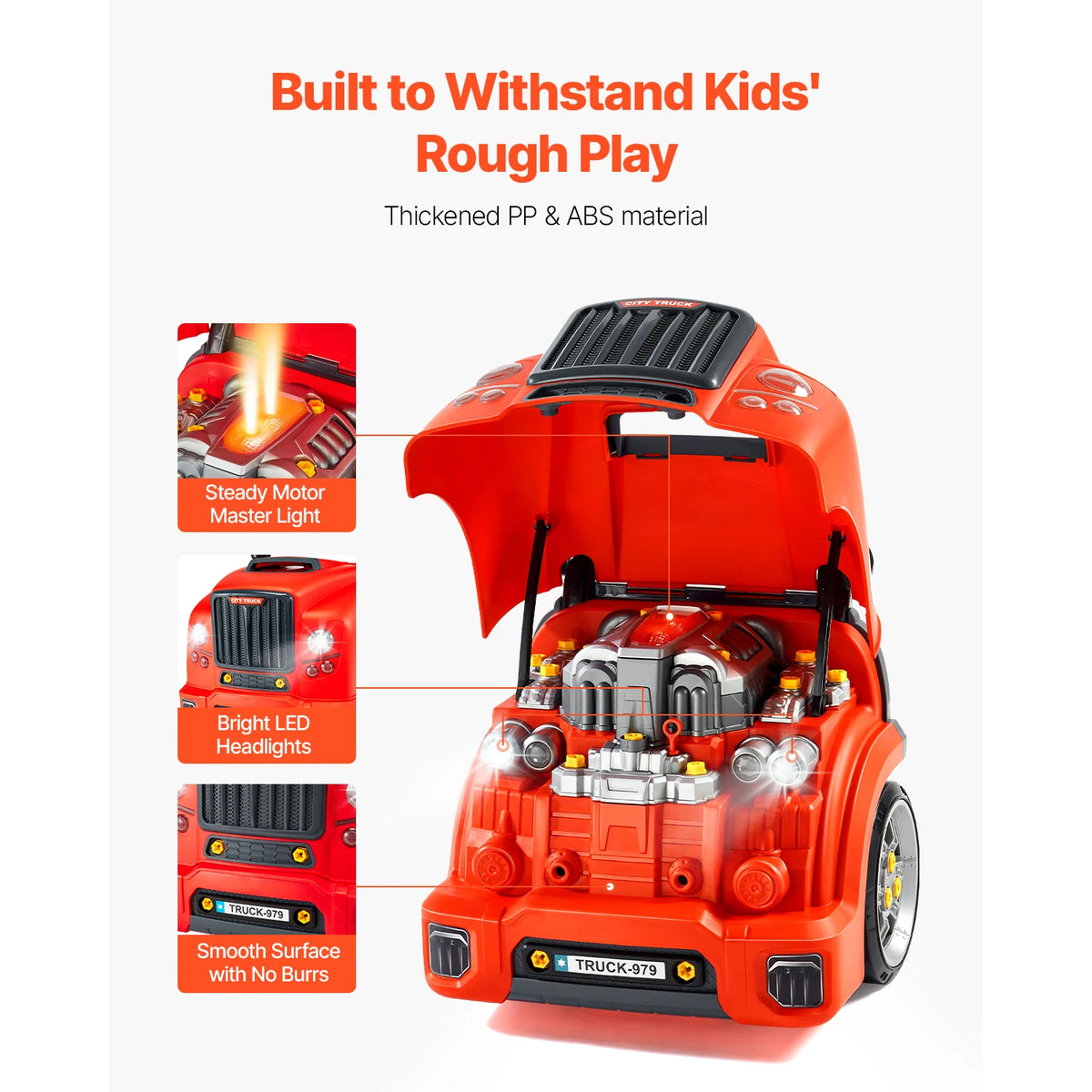 SucceBuy 60 Pcs Kids Mechanic Car Repair Set with