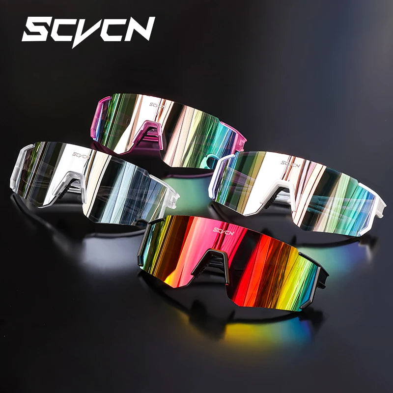 SCVCN Fsshion Sunglasses Street Cycling Glasses Bike Men UV400