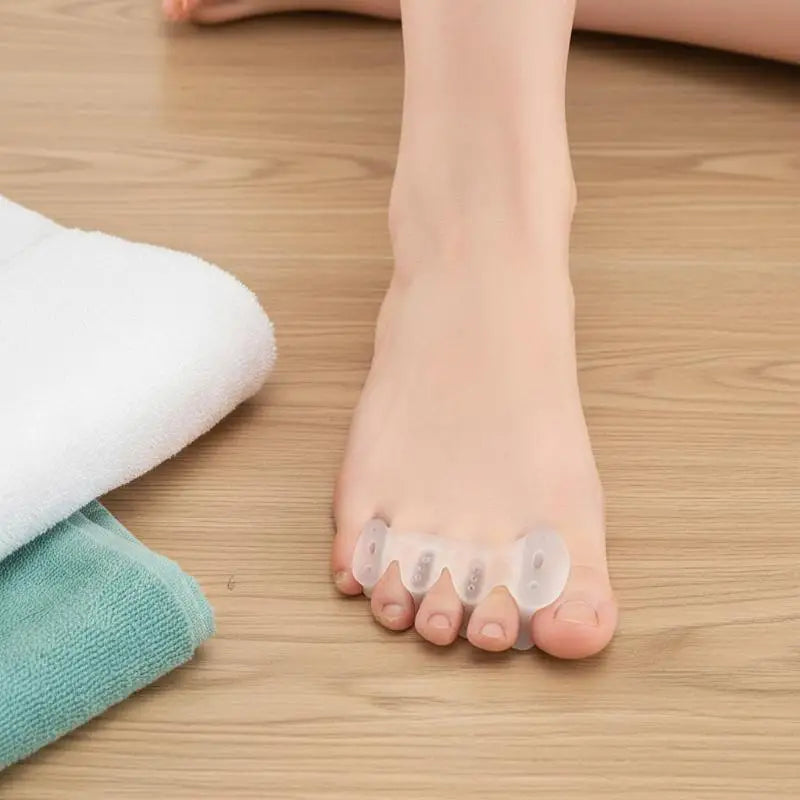 Toe Separators with Ventilation Holes - Foot Alignment Corrector for Bunion Pain, Plantar Fasciitis Relief & Toe Straightening
