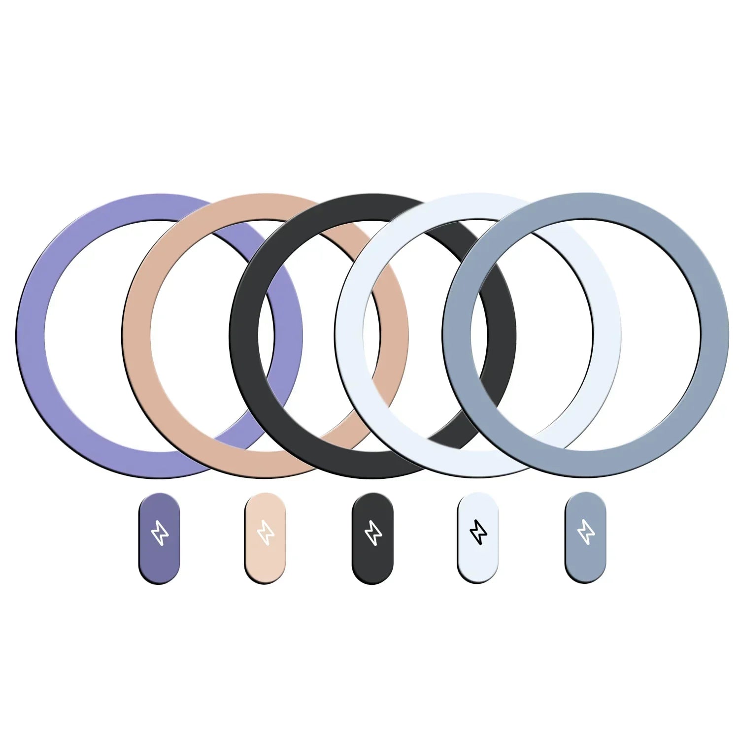 5-1PCS for Magsafe Self Adhesive Metal Plate Ring Universal for Magsafe Magnetic Wireless Charger Iron Sheet Sticker for IPhone