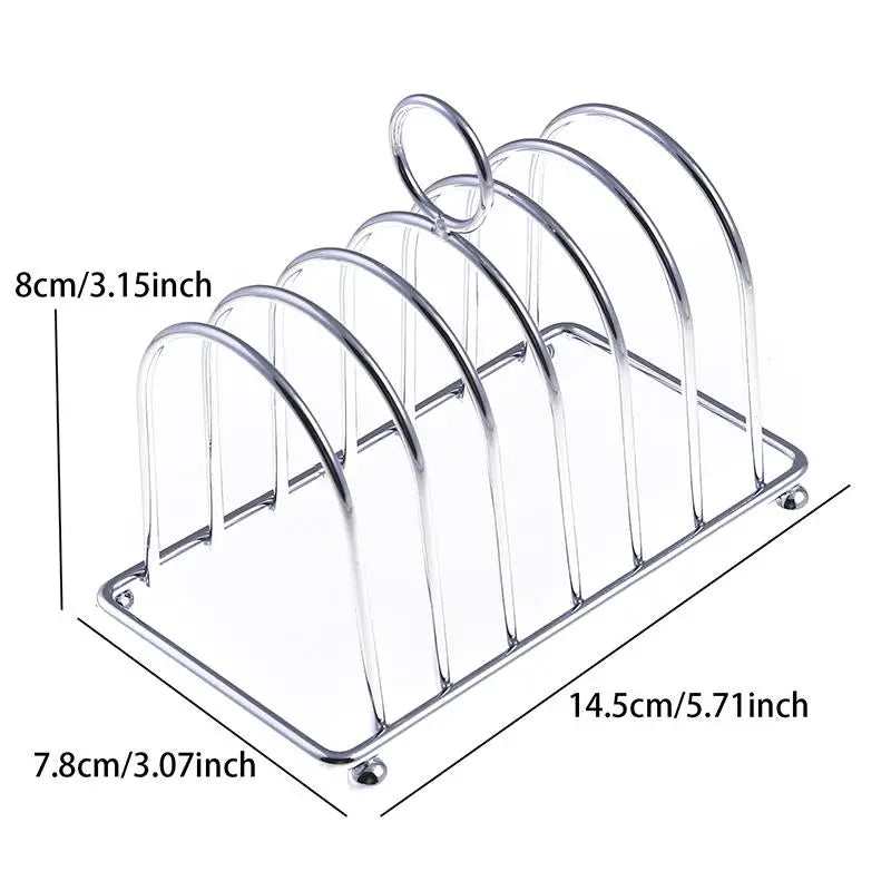 Stainless Steel Toast And Bread Rack Rectangle Food Display Tool For Air Fryer Accessories Food Tool Toast Rack For Kitchen
