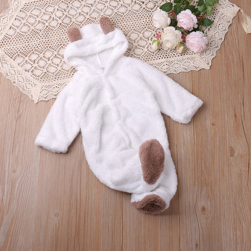 Humor Bear Autumn Cartoon Style Winter Long Sleeve Baby