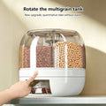 6-Grid Rotating Rice Dispenser, Airtight