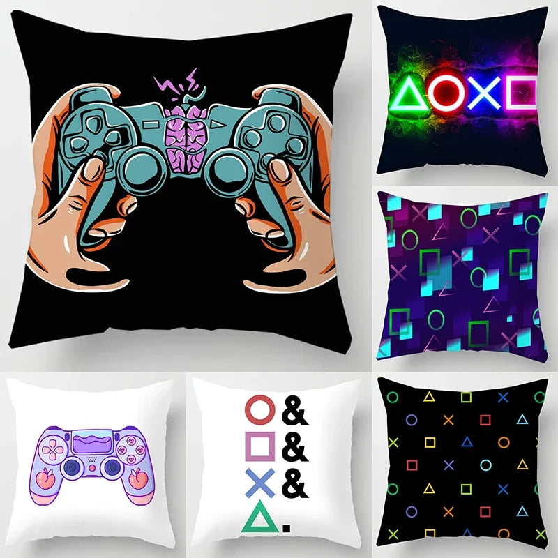 45x45cm TV Game Fan Style Square Pillowcase Home Decor Cushion Cover Anime New Design Printed