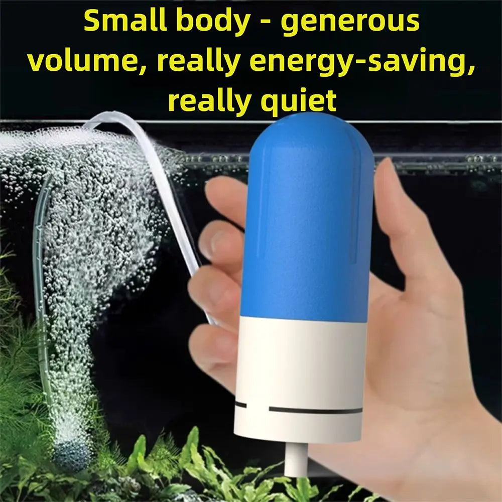 Aquarium Oxygen Air Pump Fish Tank USB Silent Air