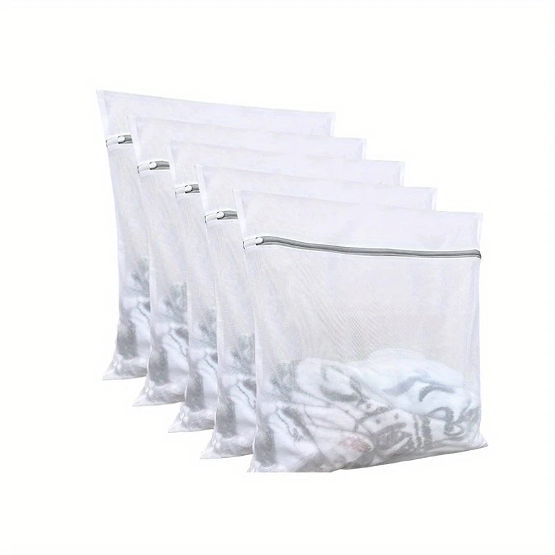 10/5Pcs Mesh Laundry Bags, Mesh Wash Bags, Durable Mesh Structure with Strong Zipper, Suitable for Underwear, Delicate Clothes