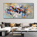 Abstract Colorful Canvas Painting Quadro Flower Posters and Prints Wall Art Pictures Cuadros Living Room Home Decor No Frame