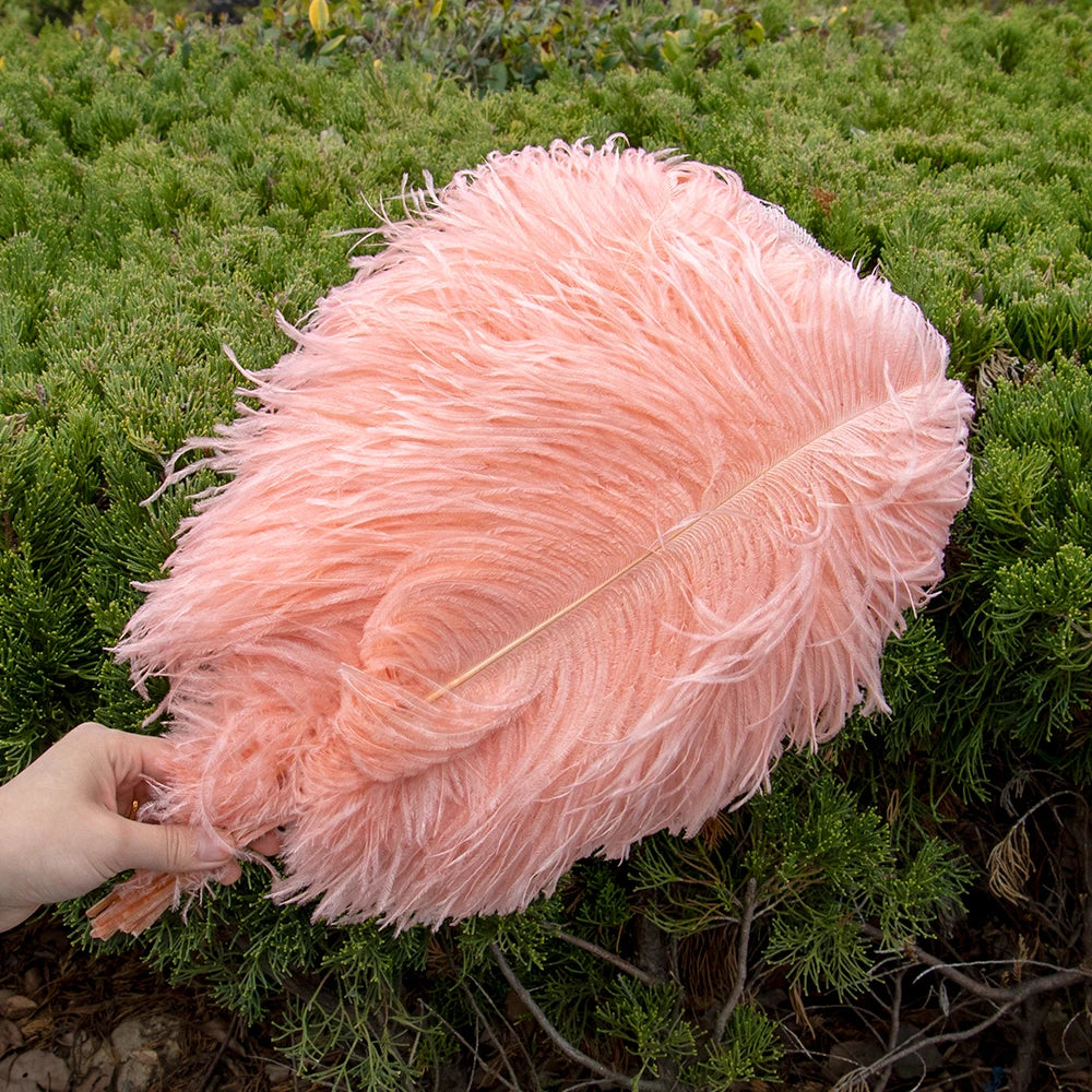 10PCS/Lot White Ostrich Feathers Plume for Wedding Table Centerpieces Carnival Prime Decor  45-50CM 55-60CM Ostrich Plumas Large