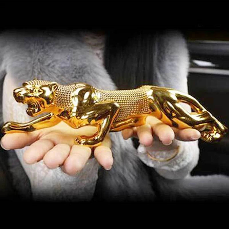 Home Decor Leopard Figurine Resin Animal Panther Statue Car/ Office Room Decor Art Crafts Sculpture Mascot Ornament