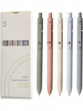 Morandi 0.5mm Gel Pens 5-Pack for Journaling