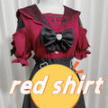 Kawaii Women Shirts Jirai Kei Lolita Y2K Cute Japanese Style Blouse Elegant Short Sleeve Sweet Tops Casual Aesthetic Shirt 2025