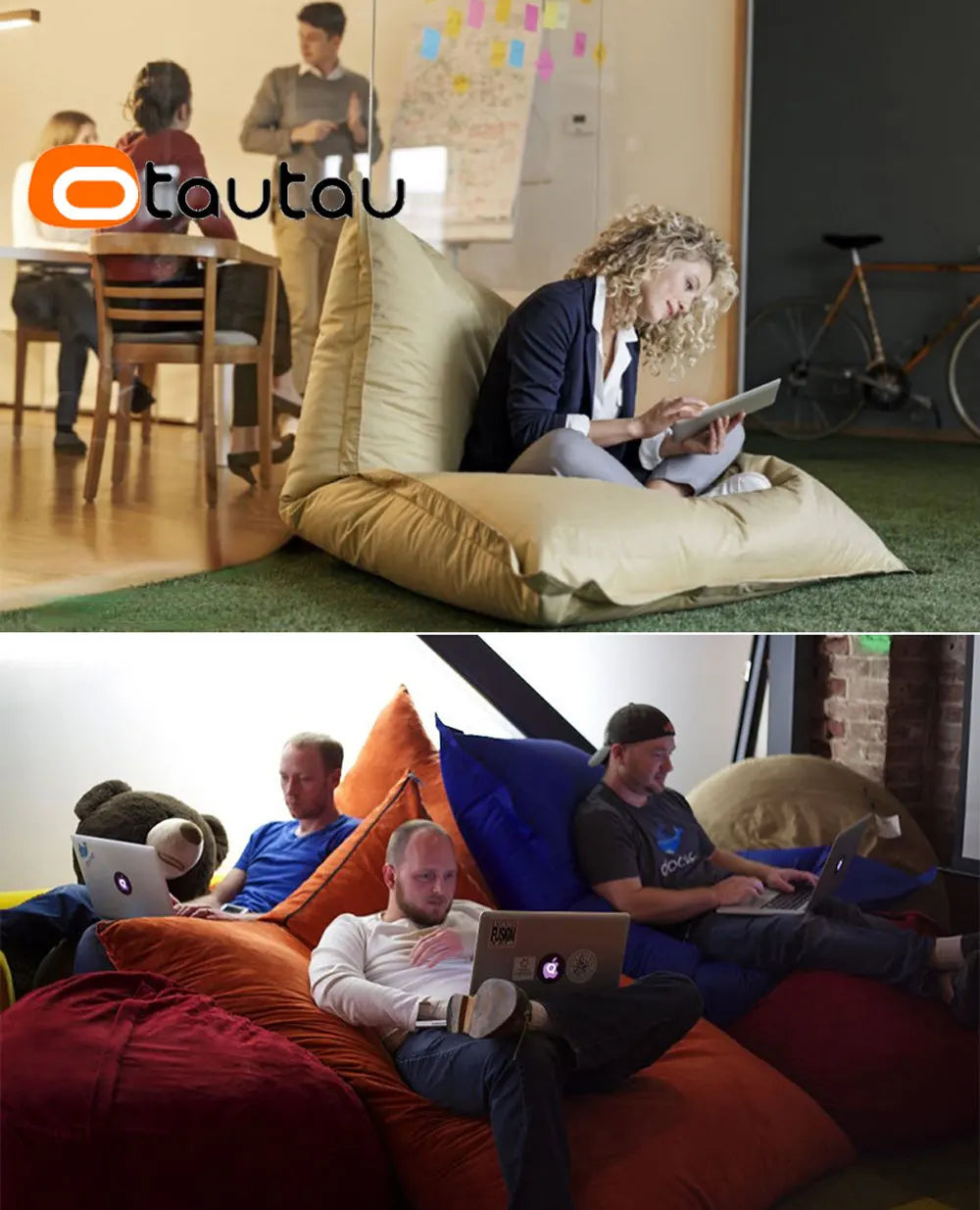 OTAUTAU Retangular Swimming Pool Floating Bean Bag Pouf Cover No Filler Waterproof Beach Pillow Sac Salon Sofa Bed Chaise Lounge
