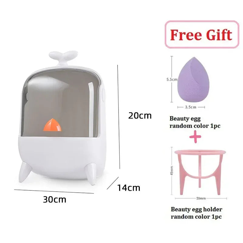 Cosmetic Storage Box Home Large Capacity Desktop Dustproof Dressing Table Lipstick Skin Care Luxury Storage Box Makeup Organizer